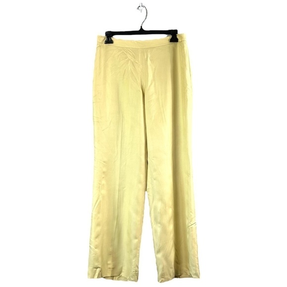 Ann Taylor Pants - Yellow Vintage Silk Ann Taylor Slacks 12P